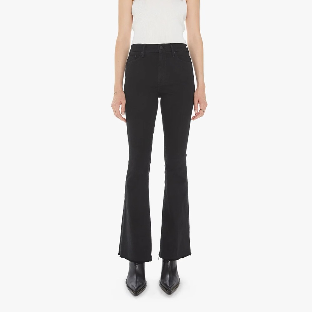 🤍MOTHER WEEKENDER FLARE BLACK JEANS🤍
